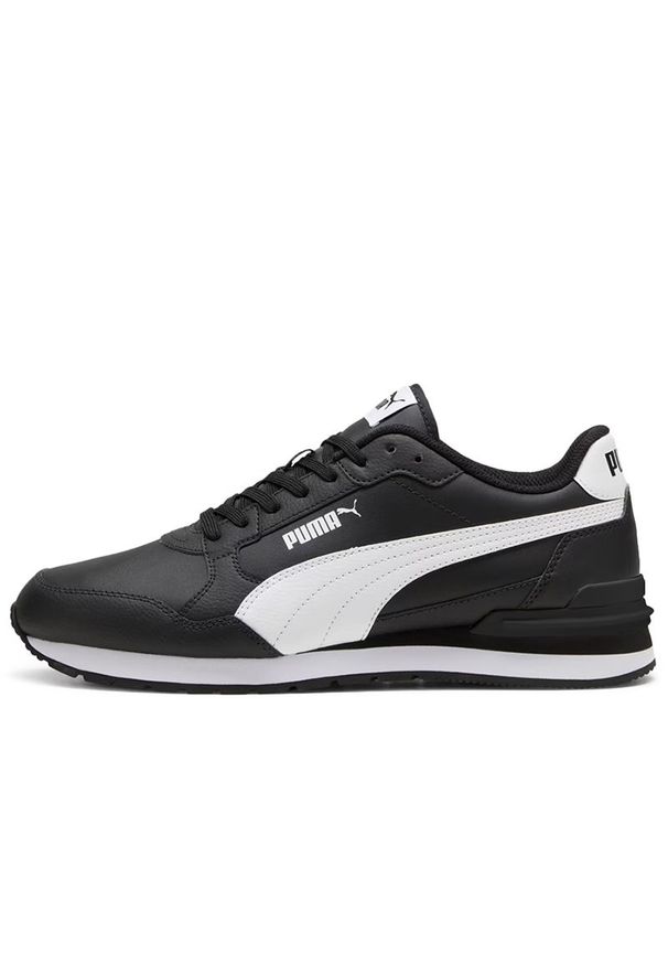 Buty unisex Puma ST Runner v4 39906801 - czarne. Kolor: czarny. Materiał: syntetyk, skóra, guma. Szerokość cholewki: normalna