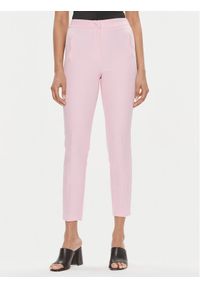 Kontatto Spodnie materiałowe CO901 Różowy Slim Fit. Kolor: różowy. Materiał: syntetyk #1