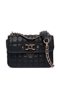 Guess Torebka Nadira Mini HWQG84 24780 Czarny. Kolor: czarny. Materiał: skórzane