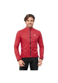 SIROKO - Kurtka przeciwdeszczowa rowerowa męska J2 Montvernier. Kolor: czerwony. Materiał: nylon. Sport: kolarstwo