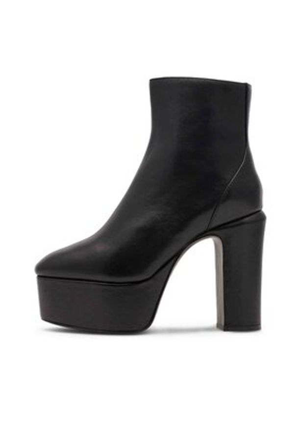 Badura Botki BRAGA-110376 Czarny. Kolor: czarny. Materiał: skóra