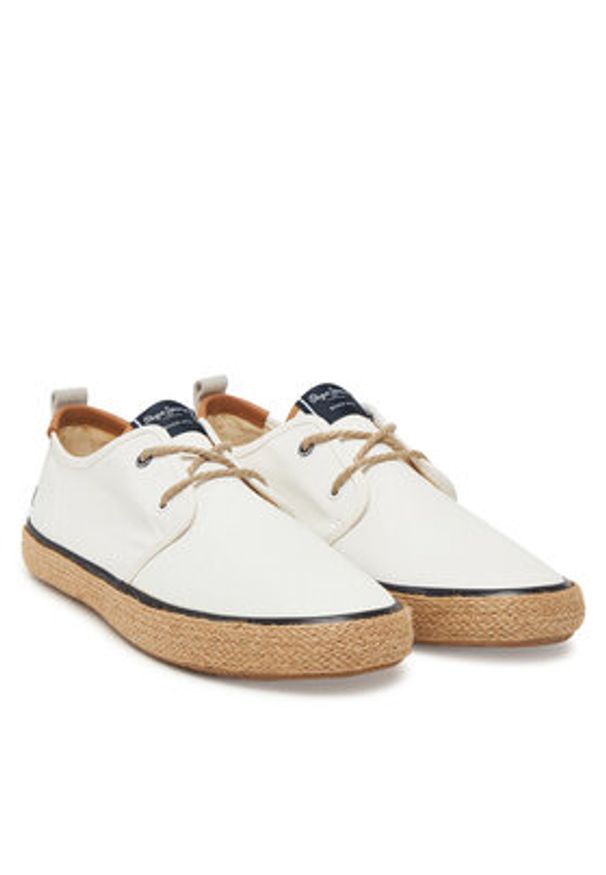 Pepe Jeans Espadryle PMS10332 Écru. Materiał: materiał