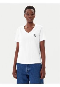 Calvin Klein Jeans Komplet 2 t-shirtów LV047C906G Biały Regular Fit. Kolor: biały. Materiał: bawełna