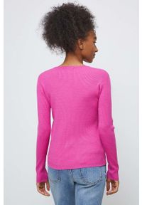 medicine - Medicine sweter damski kolor różowy lekki. Kolor: różowy. Materiał: materiał. Długość rękawa: długi rękaw. Długość: długie #3