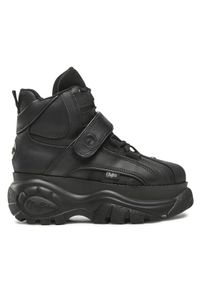 Buffalo Sneakersy 1348-14 2.0 BN15340401 Czarny. Kolor: czarny. Materiał: nubuk, skóra