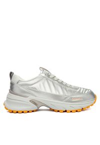 Calvin Klein Sneakersy Hike Runner Lace Up Pearl Ny YW0YW02043 Srebrny. Kolor: srebrny. Materiał: skóra #1