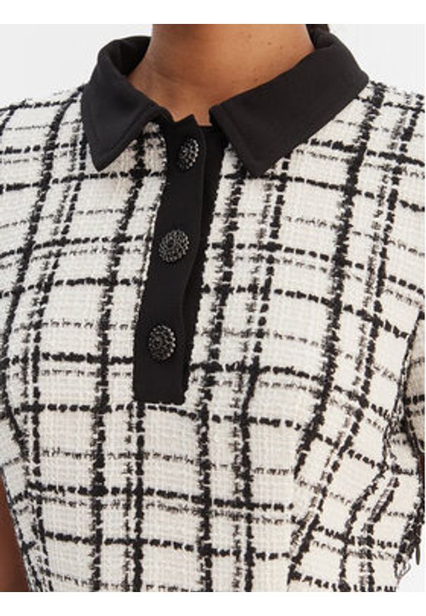 Morgan Sukienka dzianinowa 261-RNOLIA Écru Slim Fit. Materiał: syntetyk