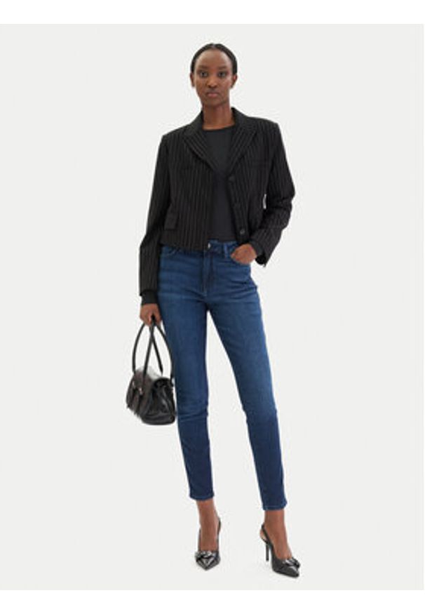 Guess Jeansy W6RAB4 D5QQ0 Granatowy. Kolor: niebieski