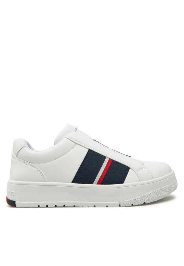 TOMMY HILFIGER - Sneakersy Tommy Hilfiger. Kolor: biały