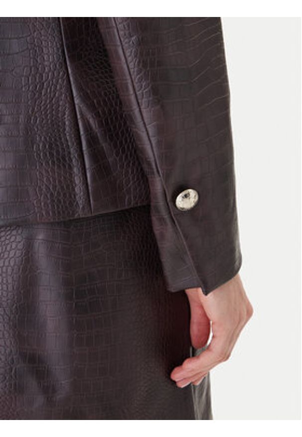 JOOP! Marynarka 58 254J58Jaidyn 30048908 Brązowy Slim Fit. Kolor: brązowy. Materiał: skóra