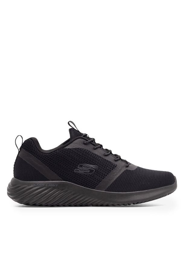 skechers - Skechers Sneakersy BOUNDER 52504 BBK Czarny. Kolor: czarny. Materiał: materiał