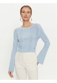 Guess Sweter Adaline W4GR08 Z2U00 Błękitny Regular Fit. Kolor: niebieski. Materiał: syntetyk #1