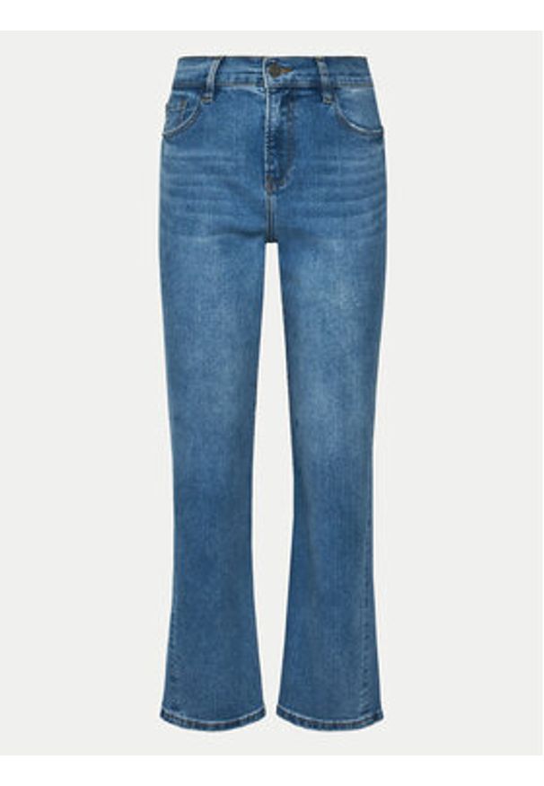 Desigual Jeansy Aike 24WWDD16 Niebieski Straight Fit. Kolor: niebieski