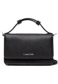 Calvin Klein Torebka Ck Must Mini Bag W/Flap Epi Mono K60K610289 Czarny. Kolor: czarny. Materiał: skórzane