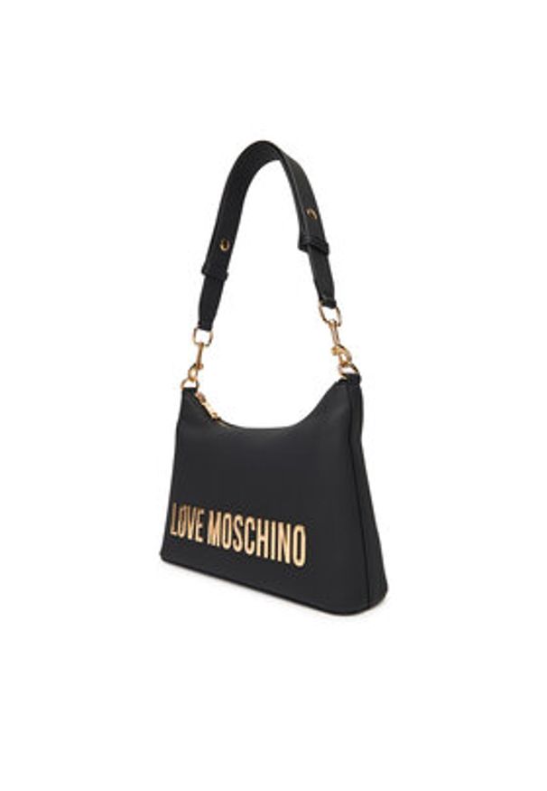 Love Moschino - LOVE MOSCHINO Torebka JC4025PP1NKD0000 Czarny. Kolor: czarny. Materiał: skórzane