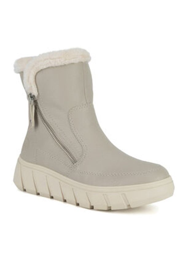 Rieker Trzewiki Y3581-60 Beżowy. Kolor: beżowy. Materiał: materiał