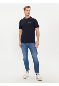 Napapijri T-Shirt Iaato NP0A4HFZ Granatowy Regular Fit. Kolor: niebieski. Materiał: bawełna #4