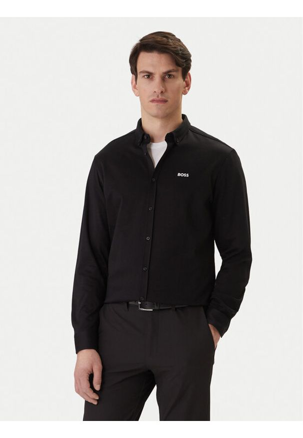 BOSS Koszula ST Motion 50555946 Czarny Regular Fit. Kolor: czarny. Materiał: bawełna