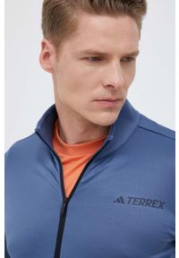 adidas TERREX bluza sportowa Multi kolor niebieski gładka. Kolor: niebieski. Materiał: polar, skóra, dzianina, materiał. Wzór: gładki. Styl: sportowy #4