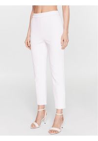 Pinko Spodnie materiałowe Parana 100137 A0HC Różowy Slim Fit. Kolor: różowy. Materiał: syntetyk, materiał