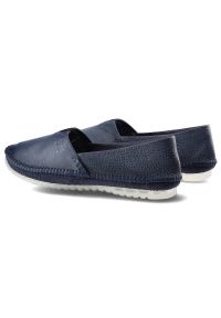 Granatowe Baleriny Maciejka Modne Damskie Obuwie. Okazja: na co dzień. Kolor: niebieski. Materiał: jeans, skóra. Szerokość cholewki: normalna. Styl: casual