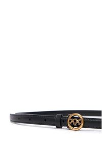 Pinko - PINKO Pasek Damski Thin Belt H1 AI 25-26 PLT01 105481 A0F1 Czarny. Kolor: czarny. Materiał: skóra #3