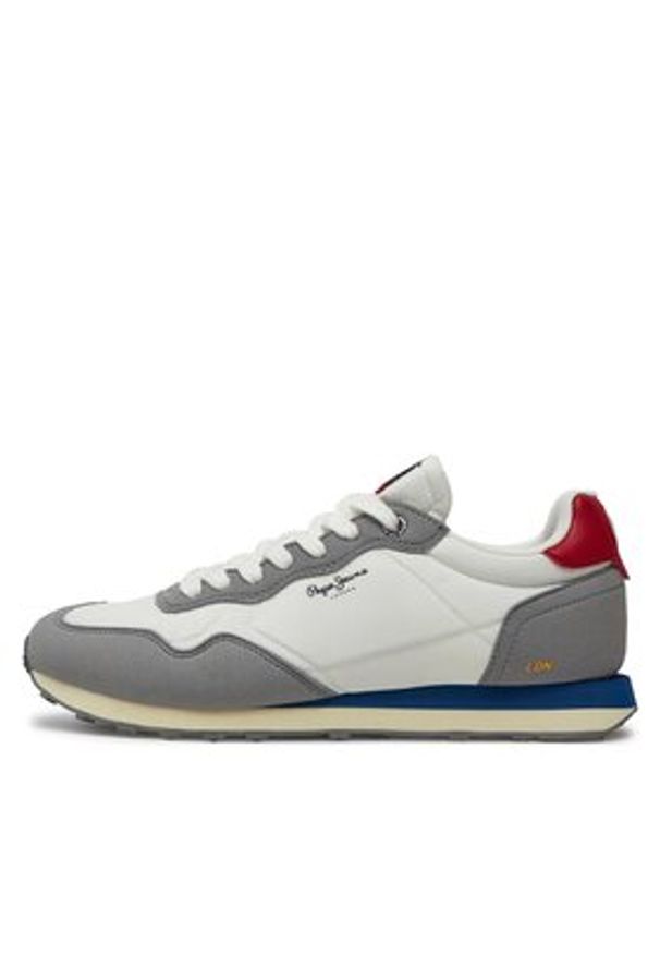 Pepe Jeans Sneakersy Natch Basic M PMS40010 Biały. Kolor: biały. Materiał: materiał