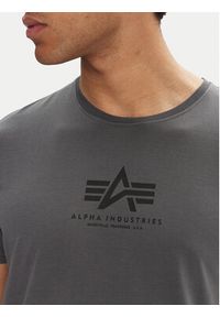 Alpha Industries T-Shirt Basic 118533 Czarny Regular Fit. Kolor: czarny. Materiał: bawełna #4