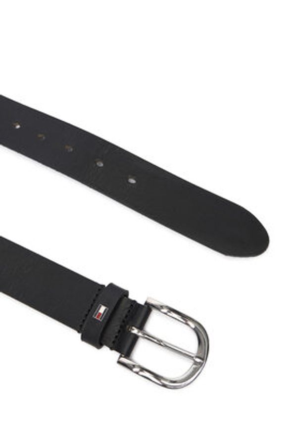 TOMMY HILFIGER - Tommy Hilfiger Pasek Damski New Danny Belt WW0WW11590 Czarny. Kolor: czarny. Materiał: skóra