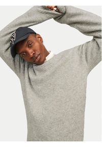 Jack & Jones Sweter Rollie 12215468 Szary Relaxed Fit. Kolor: szary. Materiał: syntetyk