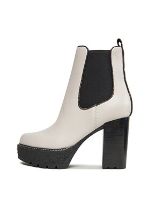 Guess Botki FL8EEA ELE10 Biały. Kolor: biały. Materiał: skóra