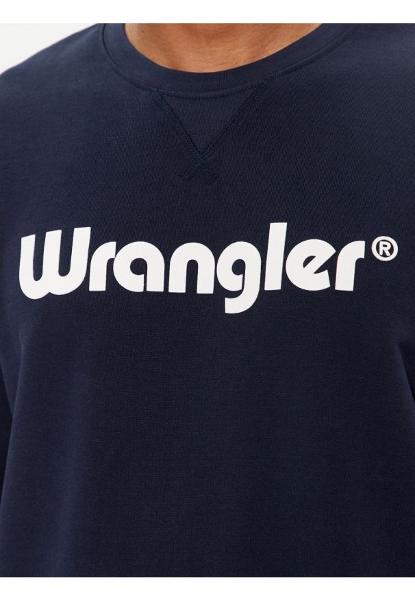 Wrangler - MESKA BLUZA WRANGLER LOGO CREW SWEAT NAVY 112350539