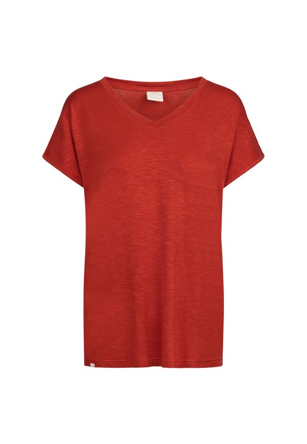 TRESPASS - T-shirt Damski Relaxed Fit Kabra. Kolor: pomarańczowy. Sport: turystyka piesza