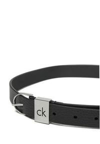 Calvin Klein Pasek Damski Ck Loop Thin Round Buckle 2.5 K60K612856 Czarny. Kolor: czarny. Materiał: skóra #3