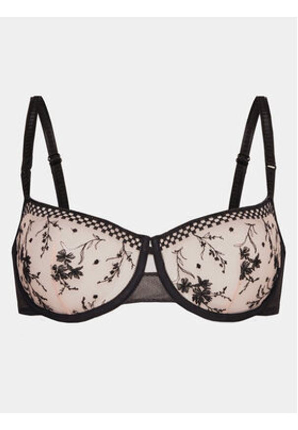 Passionata Biustonosz balkonetka Suzy P41RM5 Czarny. Kolor: czarny. Materiał: syntetyk