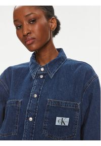 Calvin Klein Jeans Koszula jeansowa J20J222794 Niebieski Regular Fit. Kolor: niebieski. Materiał: bawełna
