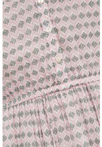 Pepe Jeans sukienka MERCER kolor różowy mini rozkloszowana. Kolor: różowy. Materiał: tkanina. Typ sukienki: rozkloszowane. Długość: mini #4