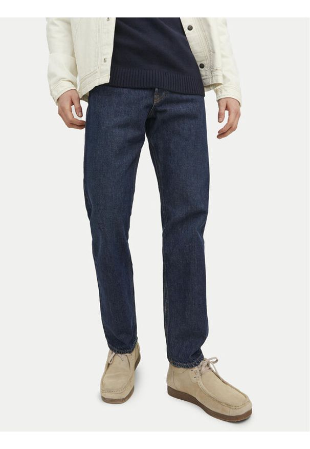 Jack & Jones Jeansy Chris 12237276 Granatowy Relaxed Fit. Kolor: niebieski