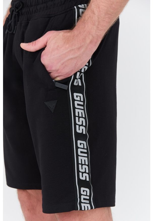 Guess - GUESS Czarne męskie shorty Arlo, Rozmiar XL. Kolor: czarny
