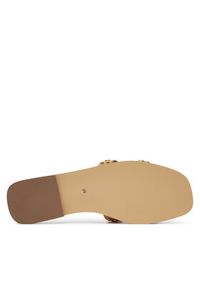 TwinSet - TWINSET Klapki 251TGT072 Brązowy. Kolor: brązowy. Materiał: skóra #4