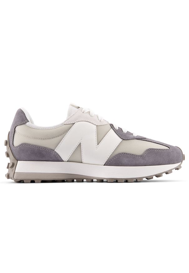 Buty unisex New Balance U327LND – szare. Okazja: na co dzień. Kolor: szary. Materiał: zamsz, guma, materiał. Szerokość cholewki: normalna