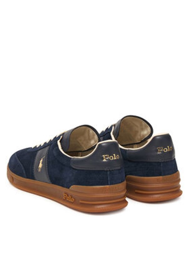 Polo Ralph Lauren Sneakersy 809973707002 Granatowy. Kolor: niebieski. Materiał: zamsz, skóra