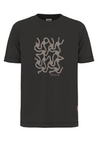 JOOP! Jeans T-Shirt 15 JJJ-08Anup 30047002 Czarny Modern Fit. Kolor: czarny. Materiał: bawełna