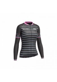 Bluza na rower damska FDX ocieplana. Kolor: różowy, wielokolorowy, czarny. Sport: kolarstwo #1