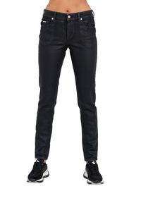 Just Cavalli - JUST CAVALLI Skinny Czarne damskie jeansy z połyskiem, Rozmiar 28. Kolor: czarny #4