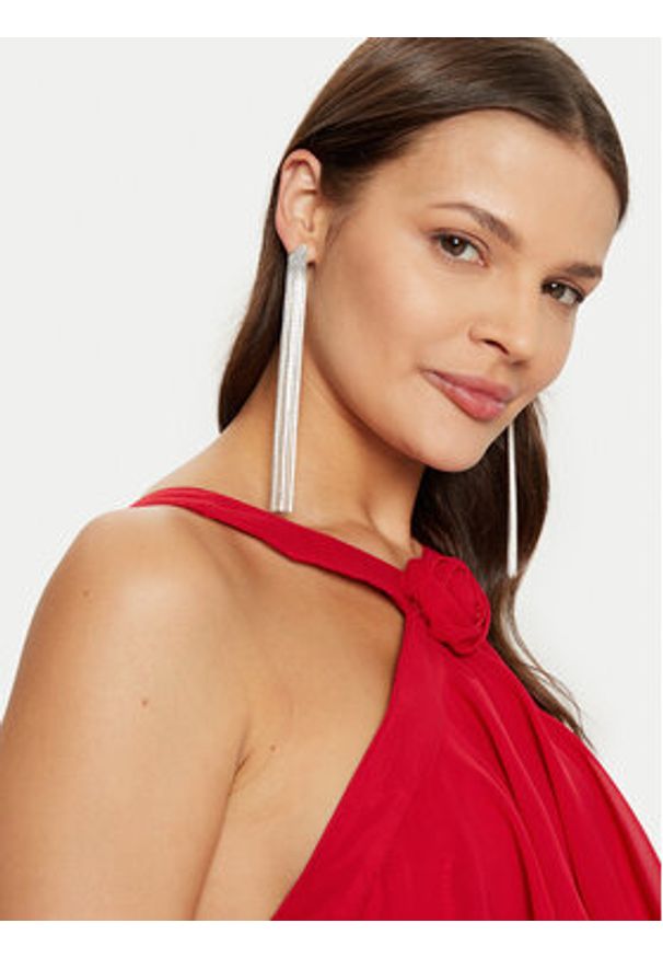 Vero Moda Sukienka wieczorowa Felicia 10295237 Czerwony Slim Fit. Kolor: czerwony. Materiał: syntetyk. Styl: wizytowy