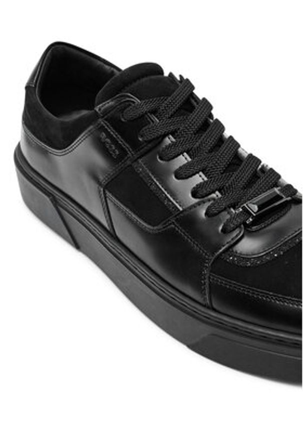 BOSS - Boss Sneakersy Gary 50527840 Czarny. Kolor: czarny. Materiał: skóra