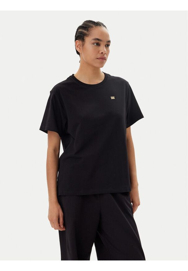 EA7 Emporio Armani T-Shirt 7W000028 AF10373 UC001 Czarny Loose Fit. Kolor: czarny. Materiał: bawełna