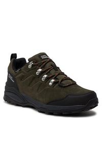 Jack Wolfskin Trekkingi Refugio Texapore Low M 4049851 Zielony. Kolor: zielony. Materiał: skóra, welur. Sport: turystyka piesza