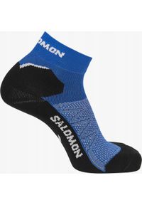 salomon - Skarpety sportowe do biegania Salomon Speedcross Ankle. Kolor: niebieski, czarny, biały, wielokolorowy. Sport: bieganie